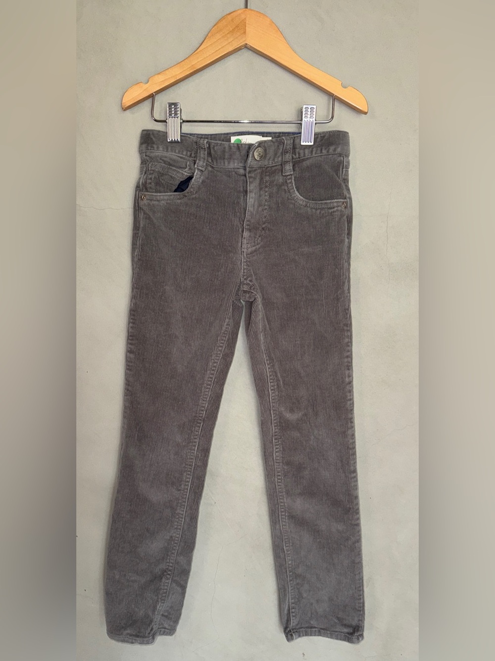 Mini Boden gray corduroy pants 7Y